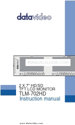 Datavideo TLM-702HD Manual de instrucciones