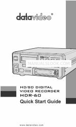 Datavideo HDR-60 빠른 시작 매뉴얼