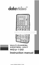 Datavideo MCU-100 Manual do utilizador