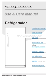 Frigidaire 297081000 Use & Care Manual