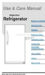 Frigidaire 297081600 Instrukcja obsługi i konserwacji