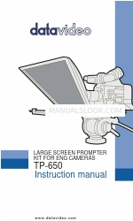 Datavideo TP-650 Instruction Manual