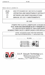 DVP RC.50M Manual de Instruções de Operação e Manutenção