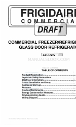 Frigidaire FCRS201LFB5 Manual de uso y mantenimiento