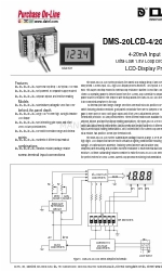 Datel DMS-20LCD-4/20 Series Handmatig