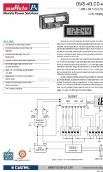 Datel muRata PS DMS-40LCD-4/20S Series Schnellstart-Handbuch