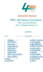 4qd PRO-160 Series Manual de instruções