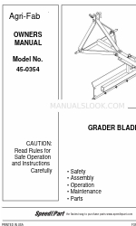 Agri-Fab 45-0354 Посібник користувача
