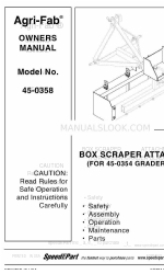 Agri-Fab 45-0358 オーナーズマニュアル