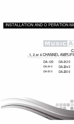 Dateq MusicAll DA-120 Manual de instalación y funcionamiento