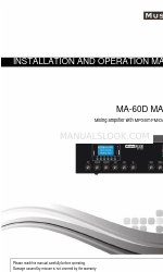 Dateq MusicAll MA-120D Manual de instalación y funcionamiento