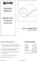 Agri-Fab H.D. Lawn Roller 45-02163 Benutzerhandbuch