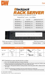 DW Blackjack DW-BJRR2Y T Series Skrócona instrukcja obsługi