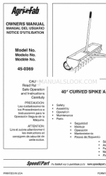 Agri-Fab Spike Aerator 45-0369 Benutzerhandbuch