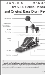 Dw Drums 5000 Series Instrukcja obsługi