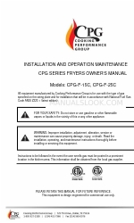 Cooking Performance Group CPG-F-25C 設置および操作 メンテナンス 取扱説明書