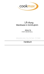 CookMax 313013 Instrucciones de instalación, ajuste, uso y mantenimiento