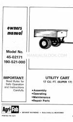 Agri-Fab 45-02171 Benutzerhandbuch