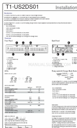 Datoptic T1-US2DS01 Manual de instalação