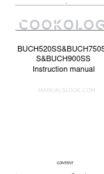 Cookology BUCH750SS Instruction Manual