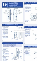 Austral Lock ELEGANCE PUSH2GO Istruzioni di montaggio illustrate