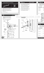 Austral Lock Gainsborough YARRA HORIZON FLAT OUTER PULL Installatie-instructies