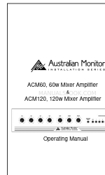 AUSTRALIAN MONITOR ACM120 Operating Manual