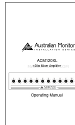 AUSTRALIAN MONITOR ACM120XL 운영 매뉴얼