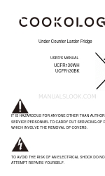 Cookology UCFR130BK 사용자 설명서