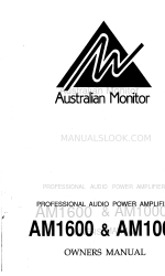 AUSTRALIAN MONITOR AM1600 Manual do Proprietário