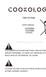 Cookology UCIF93WH Manual del usuario