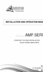 AUSTRALIAN MONITOR AM22P Installation And Operation Manual