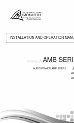 AUSTRALIAN MONITOR AMB1200 Installation And Operation Manual