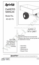 Agri-Fab SUPER 17 Benutzerhandbuch