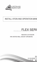 AUSTRALIAN MONITOR AJ-FLEX50W Manuale di installazione e funzionamento