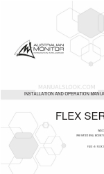 AUSTRALIAN MONITOR FLEX 15 Installation And Operation Manual