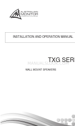 AUSTRALIAN MONITOR TXG10 Manuale di installazione e funzionamento