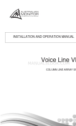 AUSTRALIAN MONITOR Voice Line VL8 설치 및 운영 매뉴얼