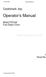 Cookshack Fast Eddy's Oven FEC500 Operator's Manual