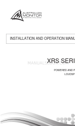 AUSTRALIAN MONITOR XRS Series 설치 및 운영 매뉴얼