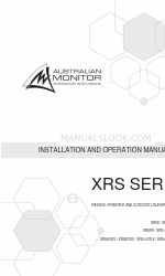 AUSTRALIAN MONITOR XRS Series 설치 및 운영 매뉴얼