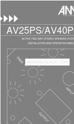 AUSTRALIAN MONITOR AV25PS Installations- und Betriebshandbuch