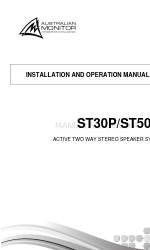 AUSTRALIAN MONITOR ST50P Manual de instalação e operação