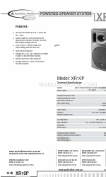 AUSTRALIAN MONITOR XR10P Brochure