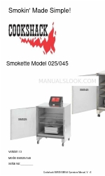 Cookshack Smokette SM045 Manuale dell'operatore