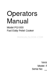 Cookshack Fast Eddy PG1000 Gebruikershandleiding