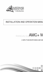 AUSTRALIAN MONITOR AMC+ MIX 設置および操作マニュアル