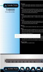 AUSTRALIAN MONITOR TX8000 - BROCHURE 1 Brochura