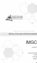 AUSTRALIAN MONITOR IMGC450 Kurulum ve Kullanım Kılavuzu