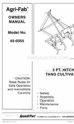 Agri-Fab 45-0355 Kullanıcı El Kitabı